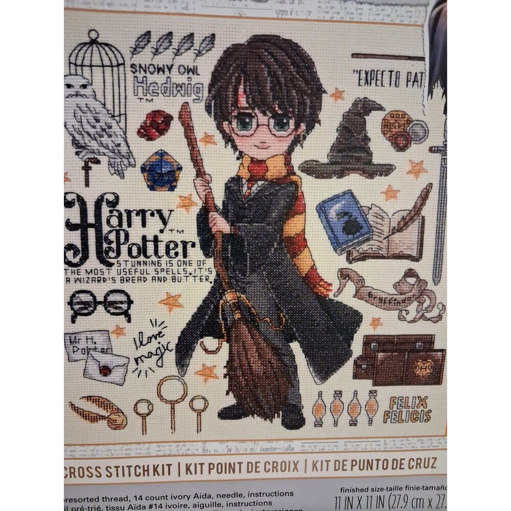 Dimensions Counted Cross Stitch Kit - Harry Potter Magical Design Open Box